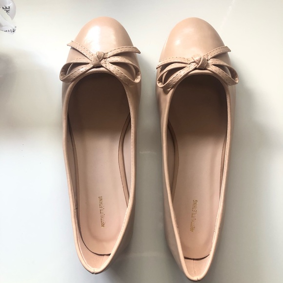 Pretty Little Thing Nude Ballet Flats - Picture 5 of 6